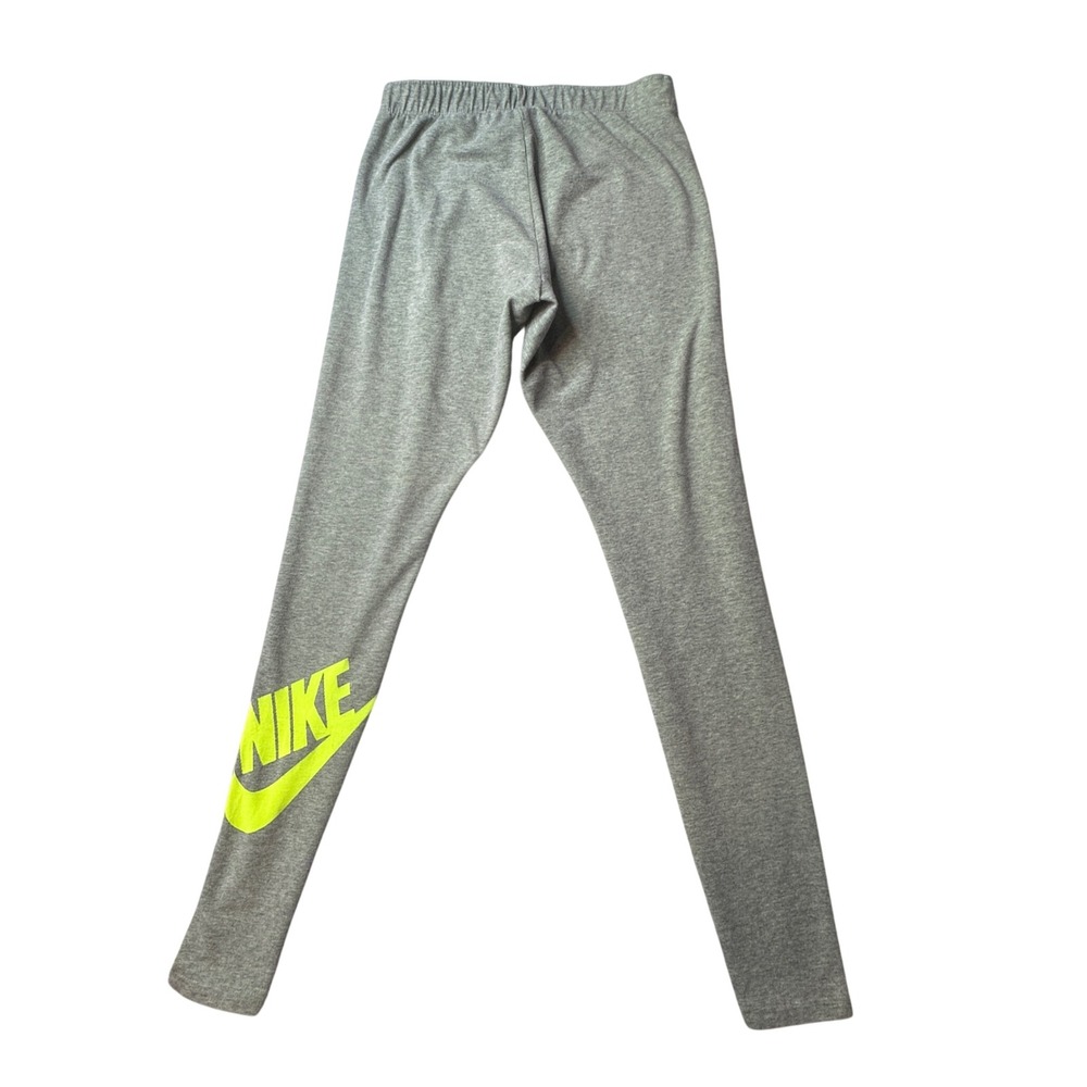 Nike Leggings Womens S Gray Just Do It Graphic Logo Athletic Activewear Pants